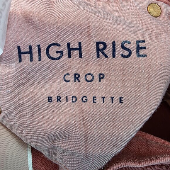 Lucky Brand High Rise Bridgette Crop Skinny Jeans Womens 00 24 Pink Button Fly - Picture 14 of 14